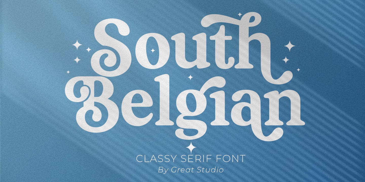 Пример шрифта South Belgian